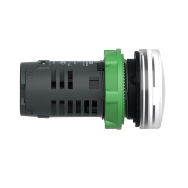 XB5EVB1 - Harmony XB5, Monoliitne kontrollvalgusti, plast, valge, ?22, tavaline lääts koos integreeritud LED-iga, 24 V AC/DC - Schneider Electric - Harmony XB5, Monoliitne kontrollvalgusti, plast, valge, ?22, tavaline lääts koos integreeritud LED-iga, 24 V AC/DC - Schneider Electric - 5