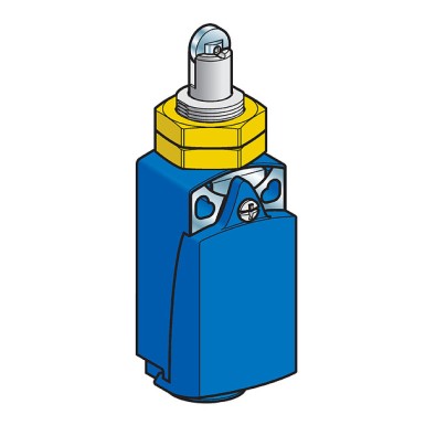 XCKD21H2P16 - Limit switch, Limit switches XC Standard - Telemecanique - Limit switch, Limit switches XC Standard, XCKD, M18 steel roller plunger, 1NC+1 NO, snap, M16 - Telemecanique - 0