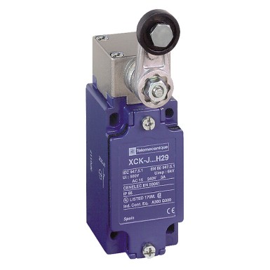 XCKJ10511 - Limit switch, XC Standard - Telemecanique - Limit switch, XC Standard, XCKJ, thermoplastic roller lever, 1NC+1 NO, snap action, Pg13 - Telemecanique - 0