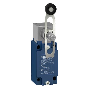 XCKJ10541D - Limit switch, XC Standard - Telemecanique - Limit switch, XC Standard, XCKJ, thermoplastic plastic roller lever var. length, 1NC+1 NO, snap, M12 - Telemecanique - 0