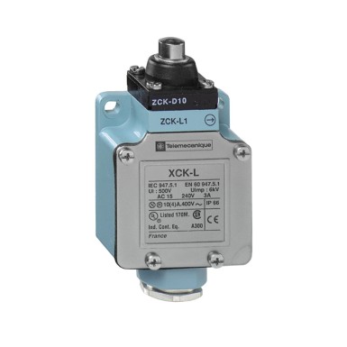 XCKL110H7 - Piirangulüliti, Piirangulülitid XC Standard, XCKL, metallist otsakuti, 1NC+1 NO, napsuv toimimine, 1/2NPT - Schneider Electric - Piirangulüliti, Piirangulülitid XC Standard, XCKL, metallist otsakuti, 1NC+1 NO, napsuv toimimine, 1/2NPT - Schneider Electric - 0