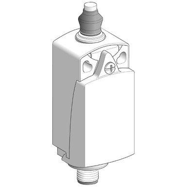 XCKP2111M12 - Limit switch, Limit switches XC Standard - Telemecanique - Limit switch, Limit switches XC Standard, XCKP, metal end plunger with nitrile boot, 1NC+1 NO, snap, M12 - Telemecanique - 0