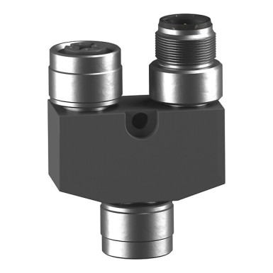 XCSRZY2 - Telemecanique - Splitter connector M12, 8-5-5 poles, Female-Male-Female, following in daisy chain