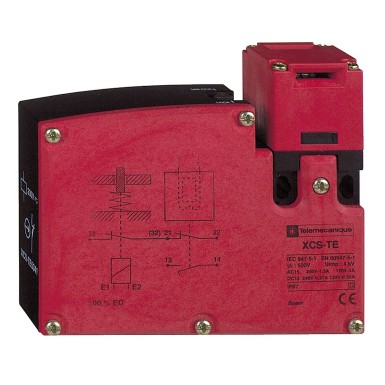 XCSTE5312 - Turvalüliti, Telemecanique Turvalülitid XCS, plast XCSTE, 1 NC + 1 NO, aeglane katkestus, 1 sisselaskeava M16, 24 V - Schneider Electric - Turvalüliti, Telemecanique Turvalülitid XCS, plast XCSTE, 1 NC + 1 NO, aeglane katkestus, 1 sisselaskeava M16, 24 V - Schneider Electric - 0