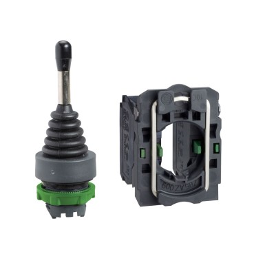 XD5PA12 - Joystick kontroller, Harmony XB5, 22mm, 2 suunda, paigalepüsimine, 1NO iga suuna kohta - Schneider Electric - Joystick kontroller, Harmony XB5, 22mm, 2 suunda, paigalepüsimine, 1NO iga suuna kohta - Schneider Electric - 0