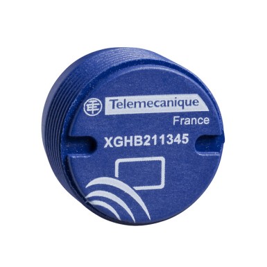 XGHB211345 - Electronic tag, Radio frequency identification XG - Telemecanique - Electronic tag, Radio frequency identification XG, RFID 13.56 MHz, cylindrical M18, 256 Bytes - Telemecanique - 0