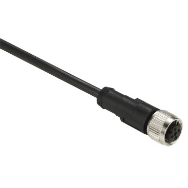 XGSZ09L10 - Telemecanique - Radio frequency identification XG, pre wired M12 female connector, cable 10 m, IP67