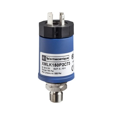XMLK010B2C21TQ - Electronic pressure sensors, Pressure sensors XM - Telemecanique - Electronic pressure sensors, Pressure sensors XM, sensor XMLK, 0...10 bar, G 1/4 A, 4...20 mA, DIN, set of 25 - Telemecanique - 0