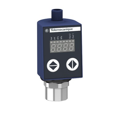XMLR001G2P05 - Electronic pressure sensors, Pressure sensors XM - Telemecanique - Electronic pressure sensors, Pressure sensors XM, XMLR 1 bar, G 1/4, 24 VDC, 2xPNP, M12 - Telemecanique - 0