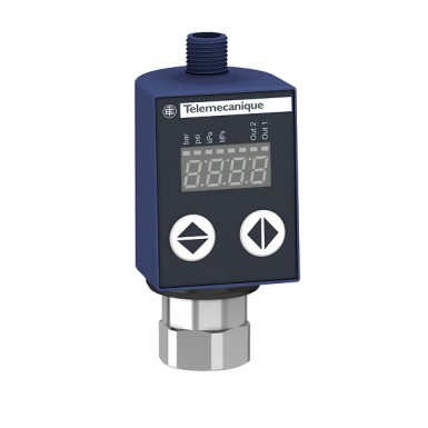 XMLR160M2P09 - Electronic pressure sensors, Pressure sensors XM - Telemecanique - Electronic pressure sensors, Pressure sensors XM, XMLR 160 bar, SAE 7/16 20UNF 2 B, 24 VDC, 2xPNP, M12 - Telemecanique - 0