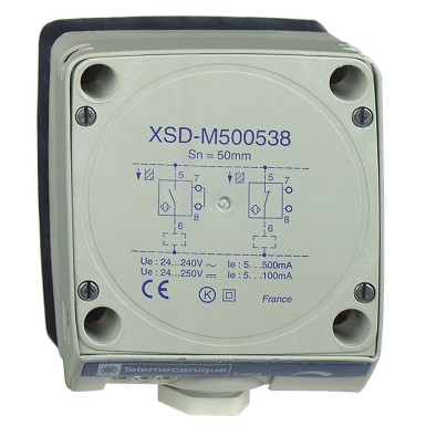 XSDT023319 - Induktiivsed lähedusandurid XS, induktiivne andur XSD 80x80x40, plast, Sn40mm, 24...240 VAC, klemmid - Schneider Electric - Induktiivsed lähedusandurid XS, induktiivne andur XSD 80x80x40, plast, Sn40mm, 24...240 VAC, klemmid - Schneider Electric - 0