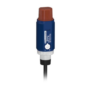 XUB2ANXWL2R - Photoelectric sensors XU, Photo electric sensor - Telemecanique - Photoelectric sensors XU, Photo electric sensor, Cylindrical, Plastic, Angled, Thru-beam, Receiver, Smax 30m, NPN, Cable 2m - Telemecanique - 0