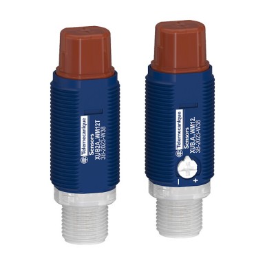 XUB2ANXWM12 - Photoelectric sensors XU, Photo electric sensor - Telemecanique - Photoelectric sensors XU, Photo electric sensor, Cylindrical, Plastic, Angled, Thru-beam, System, Smax 30m, NPN, Connector M12 - Telemecanique - 0