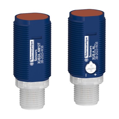 XUB2APYNM12 - Photoelectric sensors XU, Photo electric sensor - Telemecanique - Photoelectric sensors XU, Photo electric sensor, Cylindrical, Plastic, Thru-beam, System, Smax 30m, IO-Link, Connector M12 - Telemecanique - 0