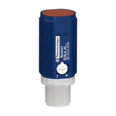 XUB2APYNM12R - Photoelectric sensors XU, Photo electric sensor - Telemecanique - Photoelectric sensors XU, Photo electric sensor, Cylindrical, Plastic, Thru-beam, Receiver, Smax 30m, IO-Link, Connector M12 - Telemecanique - 0
