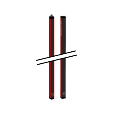 XUSL4MA30H121N - Telemecanique - Safety light curtain type 4, Telemecanique Safety light curtains XUSL, integrated muting hardware/soft config T4 R30 H121cm D4 12 m