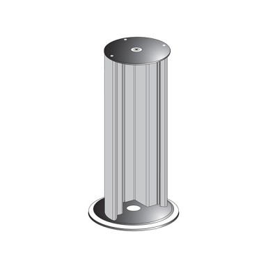 XUSZSC172R - Telemecanique - Telemecanique Safety light curtains XUSL, Column without mirror 1670 mm with cable gland PG11, Hp = 1360 mm