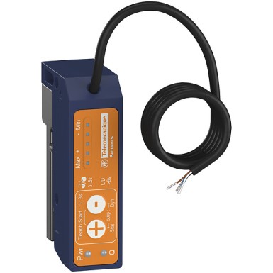 XUVU04M3PL2 - Telemecanique - Ultrasonic label fork Depth 60mm Sn3mm PNP IOLink Cable 2m