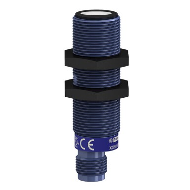 XXS18P1VM12 - Telemecanique - Ultrasonic sensors XX, ultrasonic sensor cylindrical M18, Sn=1 m, analog 0 10 V, SYNC, connector M12