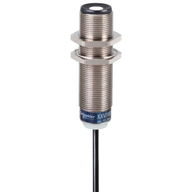 XXV18B1PAL2 - Telemecanique - Ultrasonic sensors XX, ultrasonic sensor, M18 metal, Sn 50 mm, PNP NO, cable 2 m