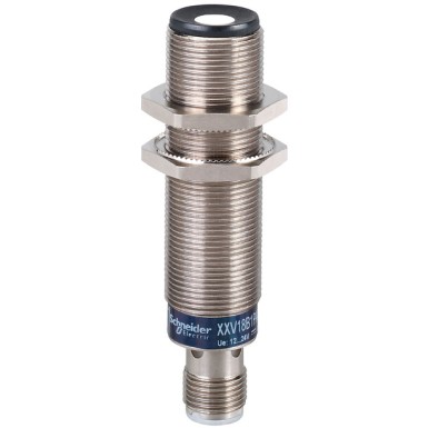 XXV18B1PBM12 - Ultrasonic sensors XX, ultrasonic sensor - Telemecanique - Ultrasonic sensors XX, ultrasonic sensor, M18 metal, Sn 50 mm, PNP NC, M12 - Telemecanique - 0