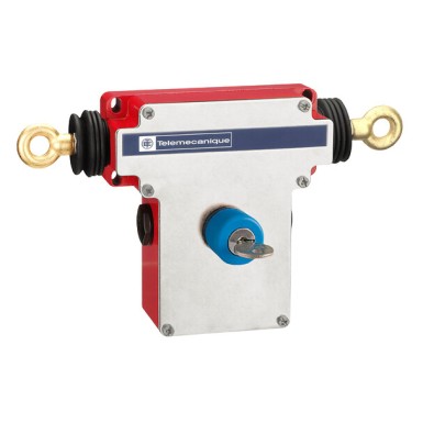 XY2CEDC590 - Dual emergency stop rope pull switch, Telemecanique rope pull switches XY2C - Telemecanique - Dual emergency stop rope pull switch, Telemecanique rope pull switches XY2C, e 2x(1NC+1NO), Pg13.5, key release pb - Telemecanique - 0
