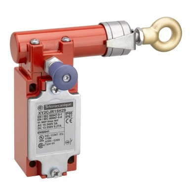 XY2CJR19 - Kinnitatav hädaseiskamise trossi tõmbelüliti, Telemecanique trossi tõmbelülitid XY2C, e XY2CJ, parempoolne, 2NC+1 NO, Pg13.5 - Schneider Electric - Kinnitatav hädaseiskamise trossi tõmbelüliti, Telemecanique trossi tõmbelülitid XY2C, e XY2CJ, parempoolne, 2NC+1 NO, Pg13.5 - Schneider Electric - 0