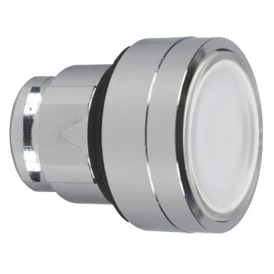 ZB4BA18 - Pea valgustatud surunupule, Harmony XB4, metall, valge uppine, 22mm, universaalne LED, sisestuslegendi jaoks - Schneider Electric - Pea valgustatud surunupule, Harmony XB4, metall, valge uppine, 22mm, universaalne LED, sisestuslegendi jaoks - Schneider Electric - 0