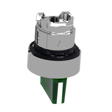 ZB4BK1333 - Valiklüliti valgustatud pea, Harmony XB4, metall, roheline käepide, 22mm, universaalne LED, 3 asendit, stay put - Schneider Electric - Valiklüliti valgustatud pea, Harmony XB4, metall, roheline käepide, 22mm, universaalne LED, 3 asendit, stay put - Schneider Electric - 6