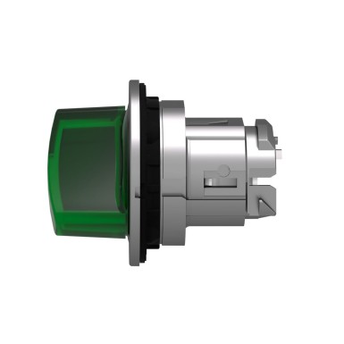 ZB4FK1433 - Valiklüliti valgustatud pea, Harmony XB4, metall, roheline käepide, veepealne, 30mm, universaalne LED, 2 asendit. - Schneider Electric - Valiklüliti valgustatud pea, Harmony XB4, metall, roheline käepide, veepealne, 30mm, universaalne LED, 2 asendit. - Schneider Electric - 4