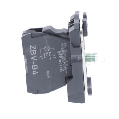 ZB5AVB6 - Harmony XB5, valgustusplokk koos korpuse/kinnituskaelusega, plastist, sinine, integreeritud LED, 24 V AC/DC - Schneider Electric - Harmony XB5, valgustusplokk koos korpuse/kinnituskaelusega, plastist, sinine, integreeritud LED, 24 V AC/DC - Schneider Electric - 2