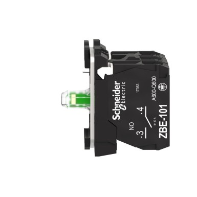 ZB5AW0G15 - Täielik korpus/kontaktide koost ja valgusplokk, Harmony XB5, XB4, koos korpuse/kinnituskaelusega, universaalne LED, 110...120V, 1NO + 1NC - Schneider Electric - Täielik korpus/kontaktide koost ja valgusplokk, Harmony XB5, XB4, koos korpuse/kinnituskaelusega, universaalne LED, 110...120V, 1NO + 1NC - Schneider Electric - 3