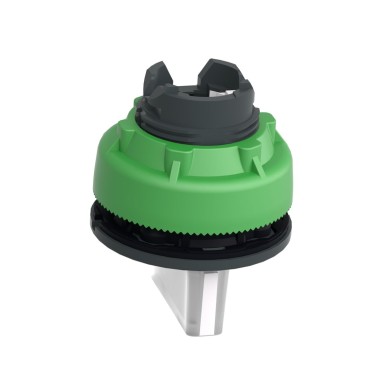 ZB5FK1313 - Valiklüliti valgustatud pea, Harmony XB5, plast, valge käepide, veepealne, universaalne LED, 3 asendit. - Schneider Electric - Valiklüliti valgustatud pea, Harmony XB5, plast, valge käepide, veepealne, universaalne LED, 3 asendit. - Schneider Electric - 3