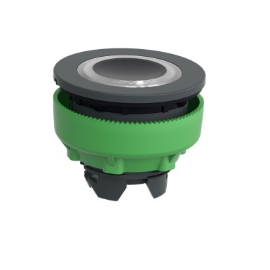 ZB5FW913 - Valgustatava vajutusnupu pea, Harmony XB5, plastik, valge põrandasse paigaldatud, 30mm, universaalne LED, valgustatud ring - Schneider Electric - Valgustatava vajutusnupu pea, Harmony XB5, plastik, valge põrandasse paigaldatud, 30mm, universaalne LED, valgustatud ring - Schneider Electric - 1