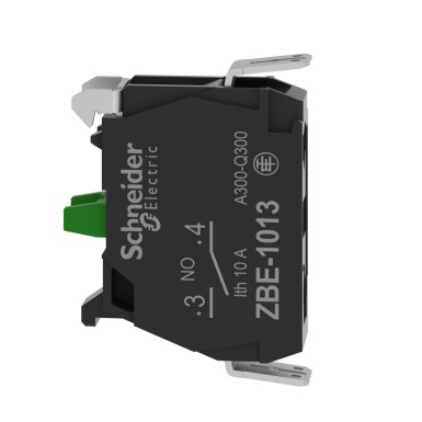 ZBE1013 - Harmony XB4, ühekordne kontaktplokk, hõbedast sulamist, fastonühendus, 1 NO - Schneider Electric - Harmony XB4, ühekordne kontaktplokk, hõbedast sulamist, fastonühendus, 1 NO - Schneider Electric - 1