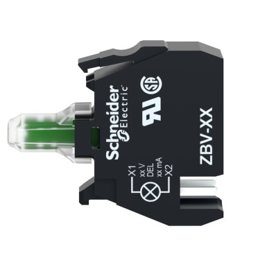 ZBVB34 - Valgusplokk, Harmony XB4, valge, 22 mm pea jaoks, integreeritud LED, pistikühendus, 24 V AC DC - Schneider Electric - Valgusplokk, Harmony XB4, valge, 22 mm pea jaoks, integreeritud LED, pistikühendus, 24 V AC DC - Schneider Electric - 4