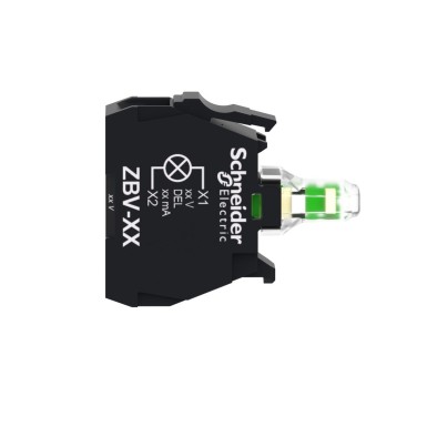 ZBVBG1 - Valgusplokk, Harmony XB4, Harmony XB5, 22mm pea jaoks, universaalne LED, kruviklambrite klemmid, 24...120V AC DC - Schneider Electric - Valgusplokk, Harmony XB4, Harmony XB5, 22mm pea jaoks, universaalne LED, kruviklambrite klemmid, 24...120V AC DC - Schneider Electric - 8