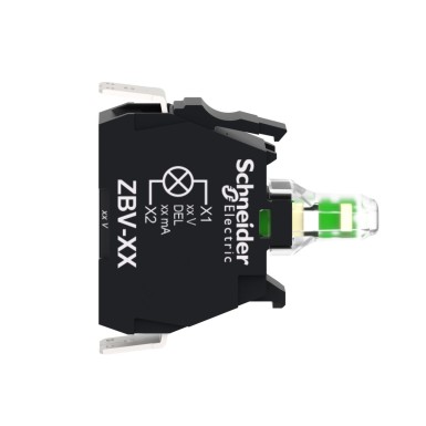 ZBVM13 - Valgusplokk, Harmony XB5, Harmony XB4, valge, pea ?22 mm integreeritud LED 230...240 V kiirkinnitusega. - Schneider Electric - Valgusplokk, Harmony XB5, Harmony XB4, valge, pea ?22 mm integreeritud LED 230...240 V kiirkinnitusega. - Schneider Electric - 3