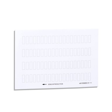 ZBY4100 - Harmony XB5, Harmony XB4, leht 76 märgistamata legendi 8 x 27 mm legendihoidjale 30 x 40 mm - Schneider Electric - Harmony XB5, Harmony XB4, leht 76 märgistamata legendi 8 x 27 mm legendihoidjale 30 x 40 mm - Schneider Electric - 0