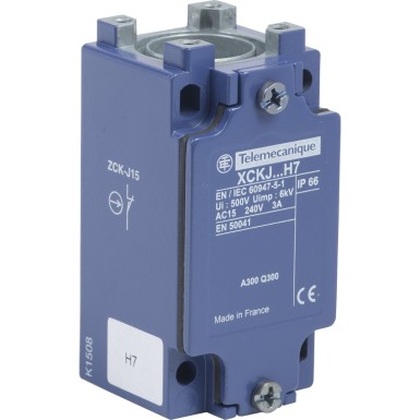 ZCKJ15H7 - Piirangulüliti korpus, Piirangulülitid XC Standard, 300 V AC, 10 A, XCK - Schneider Electric - Piirangulüliti korpus, Piirangulülitid XC Standard, 300 V AC, 10 A, XCK - Schneider Electric - 0