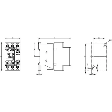 3RT2027-1AB00 - Toitekontaktor, AC-3 32 A, 15 kW / 400 V 1 NO + 1 NC, 24 V AC, 50 Hz 3-pooluseline, suurus S0 Kruviklemmid - Siemens - Toitekontaktor, AC-3 32 A, 15 kW / 400 V 1 NO + 1 NC, 24 V AC, 50 Hz 3-pooluseline, suurus S0 Kruviklemmid - Siemens - 2