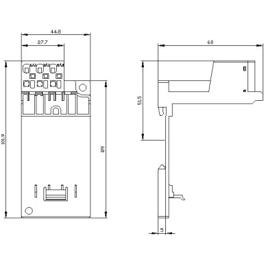 3RU2916-3AC01 - Stand-alone montaažitugi 3RU21/3RB30/3RB31/3RR2 Suurus S00 Stand-alone paigaldus Peapiirkonnale - Siemens - Stand-alone montaažitugi 3RU21/3RB30/3RB31/3RR2 Suurus S00 Stand-alone paigaldus Peapiirkonnale - Siemens - 2