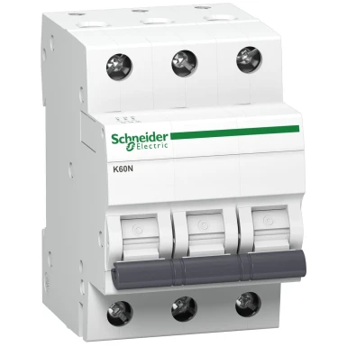 A9K02310 - Minikaitselüliti (MCB), Acti9 K60N, 3P, 10A, C-kõver, 6000A (IEC/EN 60898-1) - Schneider Electric - Minikaitselüliti (MCB), Acti9 K60N, 3P, 10A, C-kõver, 6000A (IEC/EN 60898-1) - Schneider Electric - 0