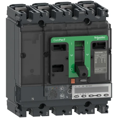 C10R46E100 - Kaitselüliti, ComPacT NSX100R, 200kA/415VAC, 4 poolust, MicroLogic 6.2E päästik 100A - Schneider Electric - Kaitselüliti, ComPacT NSX100R, 200kA/415VAC, 4 poolust, MicroLogic 6.2E päästik 100A - Schneider Electric - 0