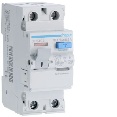 CF240J - RCCB 2P 40A 300mA A - Hager - RCCB 2P 40A 300mA A - Hager - 0