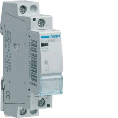 ESD125S - Humfree kontaktor 25A, 1NO, 24V - Hager - Humfree kontaktor 25A, 1NO, 24V - Hager - 0