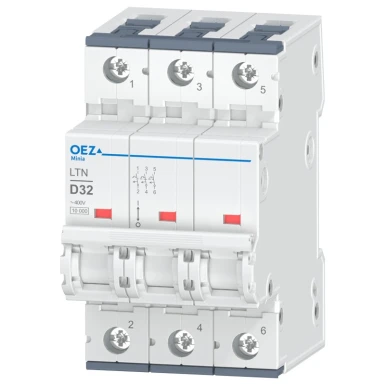 OEZ:41809 - 32 A, Ue AC 230/400 V / DC 216 V, karakteristik D, 3-pooluseline, Icn 10 kA - OEZ - 32 A, Ue AC 230/400 V / DC 216 V, karakteristik D, 3-pooluseline, Icn 10 kA - OEZ - 0