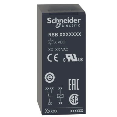RSB1A160RD - Harmony, Interface plugin relee, 16 A, 1 CO, 6 V DC - Schneider Electric - Harmony, Interface plugin relee, 16 A, 1 CO, 6 V DC - Schneider Electric - 3