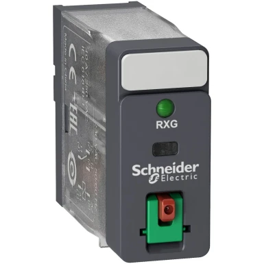 RXG12F7 - Harmony, liideseplokkirelee, 10 A, 1 CO, LED-iga, lukustatava testimisnupuga, 120 V AC - Schneider Electric - Harmony, liideseplokkirelee, 10 A, 1 CO, LED-iga, lukustatava testimisnupuga, 120 V AC - Schneider Electric - 0