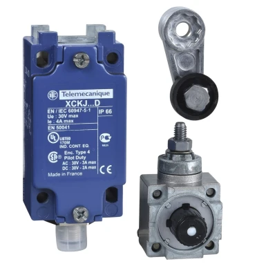 XCKJ10511D - Piirangulüliti, Piirangulülitid XC Standard, XCKJ, termoplastiline rullhoob, 1NC + 1 NO, napsujuhtimine, M - Schneider Electric - Piirangulüliti, Piirangulülitid XC Standard, XCKJ, termoplastiline rullhoob, 1NC + 1 NO, napsujuhtimine, M - Schneider Electric - 0
